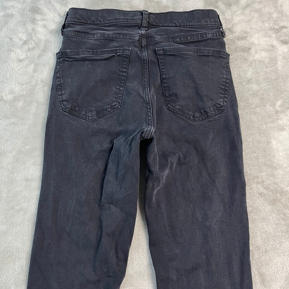 Topshop Moto Jamie Flare Jeans Black High Rise Stretch 28x32 (24x31) Grunge - Picture 13 of 14